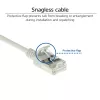 Cabo de rede patch slimline para centro de dados ACT cinzento 0,25 metros LSZH U/FTP CAT6A snagless com fichas RJ45