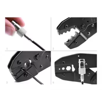 Insert de perfil de prensagem Delock 90533 Ratchet V para alicates de cravar 90295/90296/90527/90528
