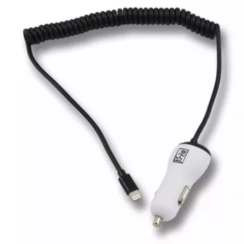 Carregador móvel 2GO 795631 para isqueiro de automóvel 12/24V 5V branco
