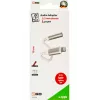 Cabo de áudio 2GO 797294 conector fêmea jack 3,5 mm para ficha Lightning 0,1 m branco