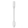 Cabo de áudio 2GO 797294 conector fêmea jack 3,5 mm para ficha Lightning 0,1 m branco