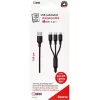 Cabo USB 2GO 797153 1,5 m USB-B para USB-C/Micro-USB-B/Lightning preto