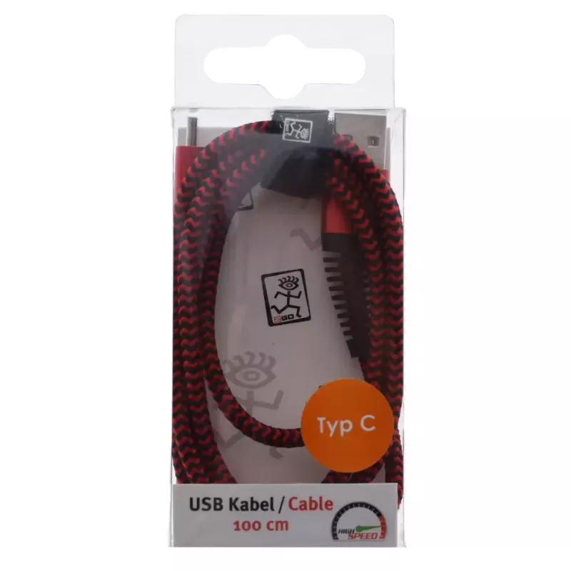 Cabo USB 2GO 795947 USB 3.2 Gen 1 1 m USB B USB C vermelho