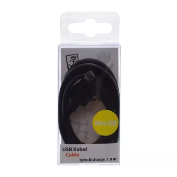 Cabo USB 2GO 795201 1 m USB B Micro-USB B preto