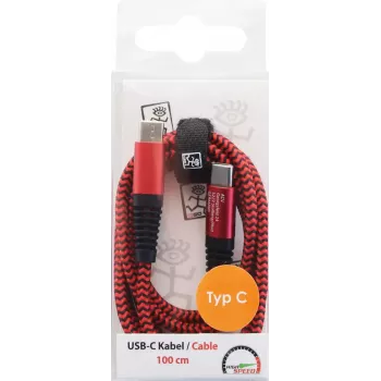 Cabo USB 2GO 797195 USB 3.2 Gen 1 1 m USB C vermelho