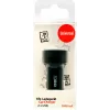 Carregador móvel 2GO 795784 universal preto para isqueiro de automóvel 12/24V 2 portas USB