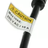 Cabo de alimentação ACT C14 - conector fêmea tipo F (corrente máx. 10A) preto 0,6 m