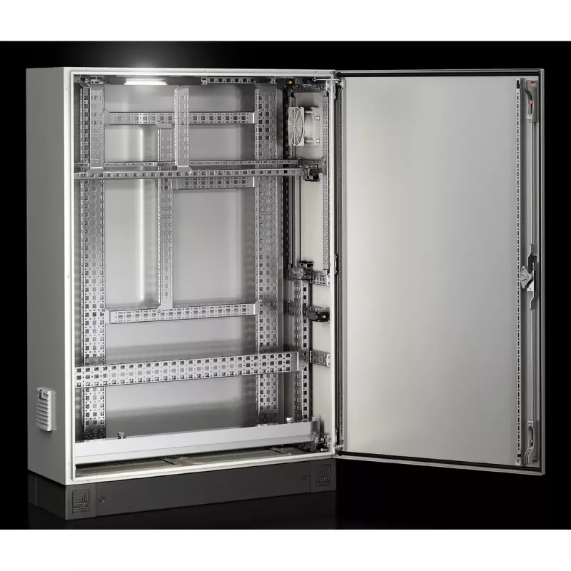 Calha para rack Rittal AX 2394.210, aço, 4 unidades, 800 g cada
