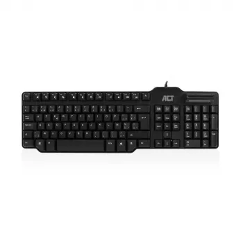 Teclado com fios ACT com leitor de smartcard (layout Azerty/BE)