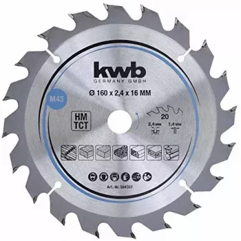 Disco de serra circular KWB 584357 com pastilhas de metal duro 1 unid.