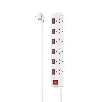 Régua de tomadas inteligente Hama 00223159 6 saídas AC 1,4 m 3680 W