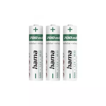 Pilha doméstica recarregável Hama 00223526 AAA níquel-metal hidreto (NiMH)