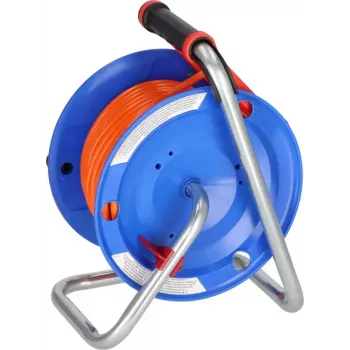 Brennenstuhl 1218740 Enrolador de cabo, 25 m, laranja