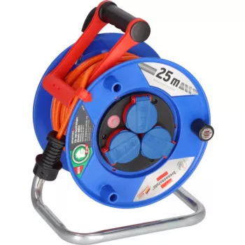 Brennenstuhl 1218740 Enrolador de cabo, 25 m, laranja
