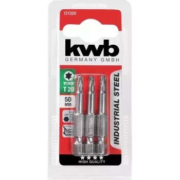 kwb INDUSTRIAL STEEL BITS 50 MM TORX T15 3 unid.