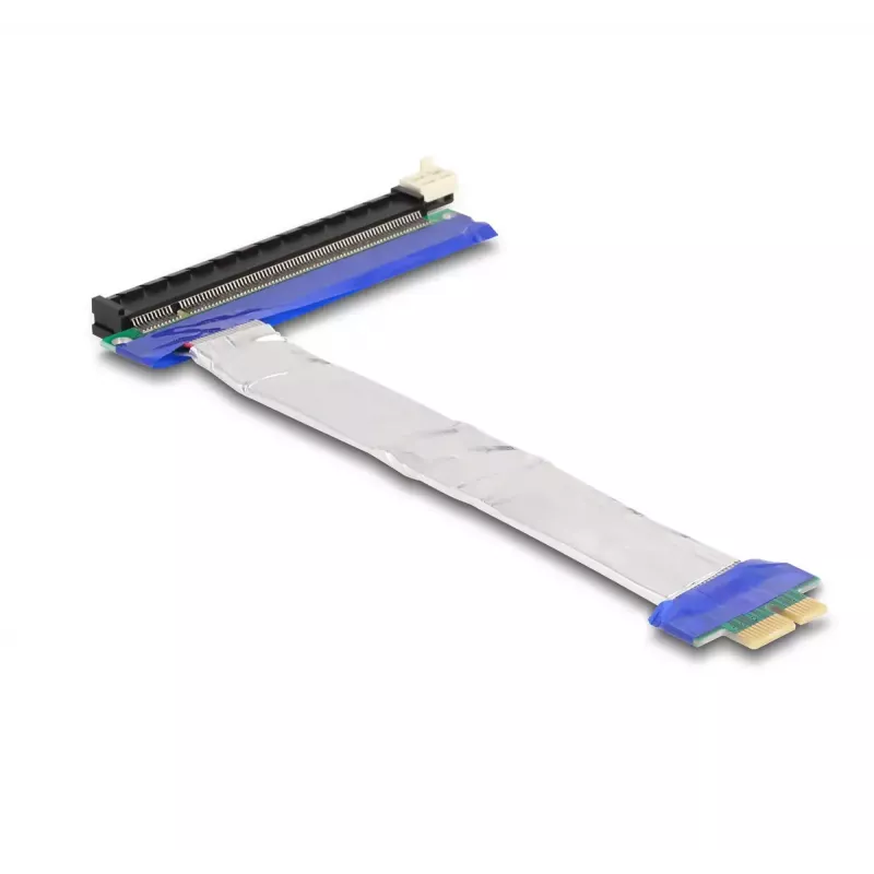 Placa riser DeLOCK PCI Express x1 macho para slot x16 com cabo 20 cm
