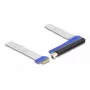 Placa riser DeLOCK PCI Express x1 macho para slot x16 com cabo 20 cm