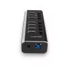 Hub USB 3.0 Lindy de 4 portas com 3 ligações Quick Charge 3.0