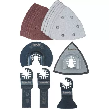 Conjunto de lâminas kwb Universal kit 17 pcs para alumínio betão cobre pladur plástico chapa madeira