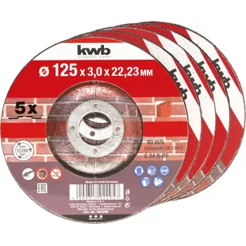Disco de corte KWB 792295 para pedra, qualquer marca, 5 unid.