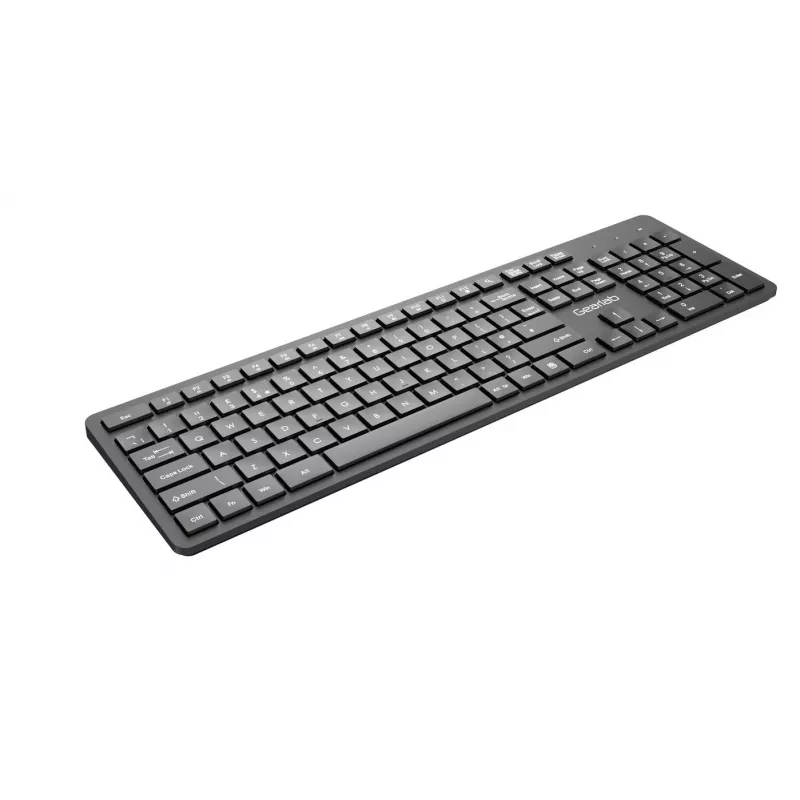 Teclado eSTUFF GLB211302 Office USB QWERTY UK English preto