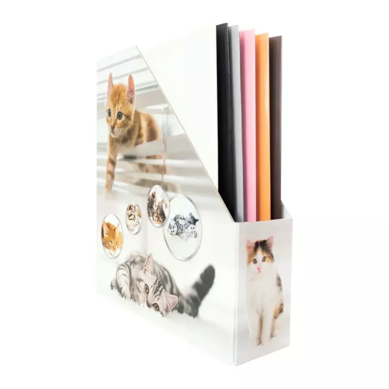 Arquivador de revistas HERMA gatos A4 amarelo