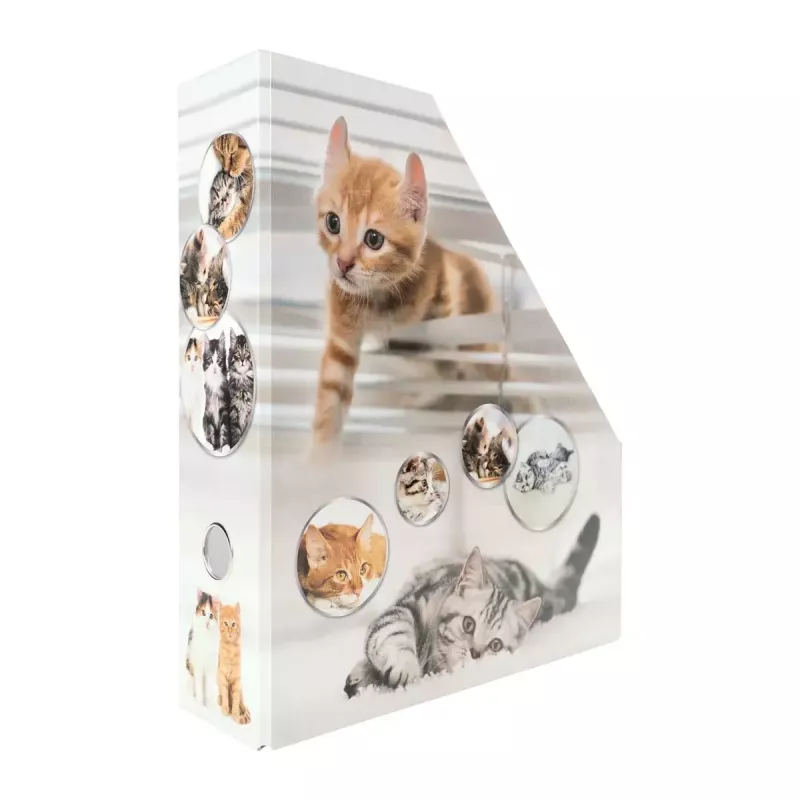 Arquivador de revistas HERMA gatos A4 amarelo