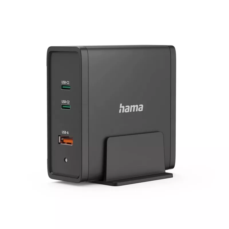Hama 00200019 Carregador móvel universal preto AC carregamento rápido interior