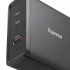 Hama 00200019 Carregador móvel universal preto AC carregamento rápido interior