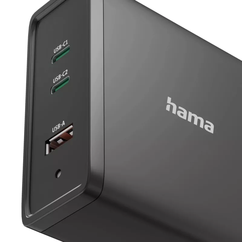 Hama 00200019 Carregador móvel universal preto AC carregamento rápido interior
