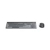 Hama WKM-750 conjunto de teclado e rato sem fios multidispositivo, LED, QWERTZ, preto