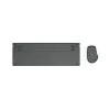 Hama WKM-750 conjunto de teclado e rato sem fios multidispositivo, LED, QWERTZ, preto