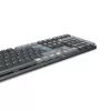 Hama WK-800 teclado mecânico sem fios multidispositivo, LED, QWERTZ, preto