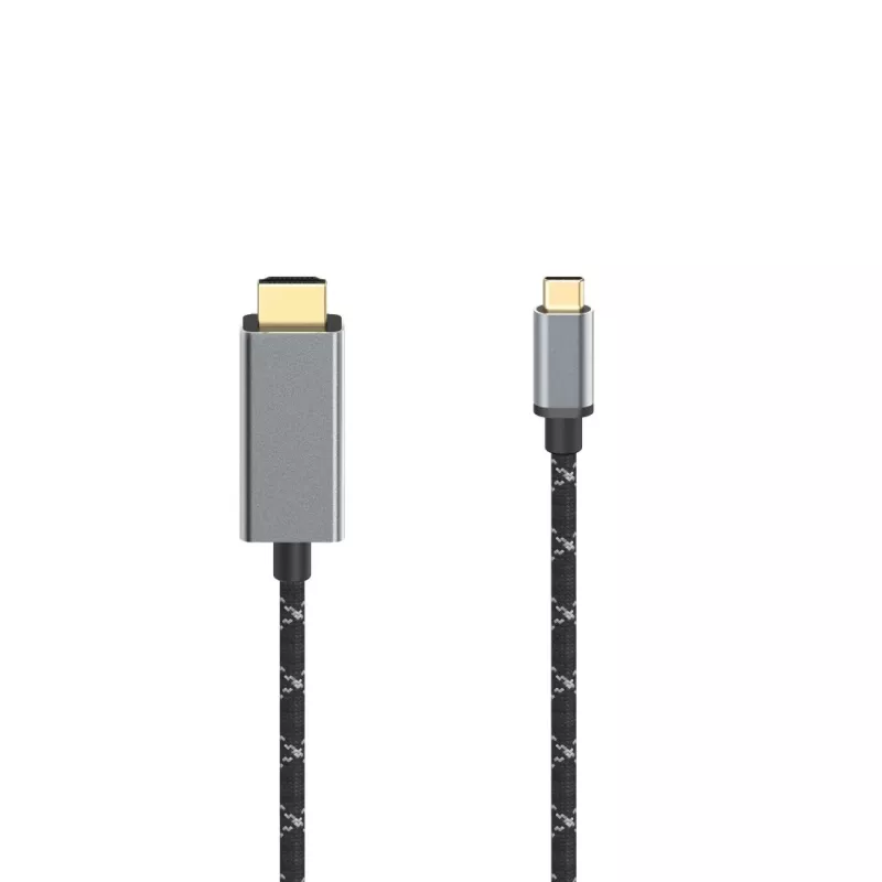 Cabo HDMI Hama 00200509 1,5 m HDMI Type-A (standard) USB Type-C preto