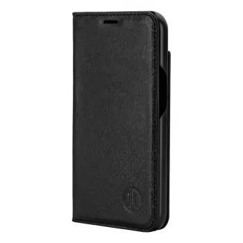 Capa com carteira JT BERLIN 11106 para iPhone 16E 15,4 cm preta