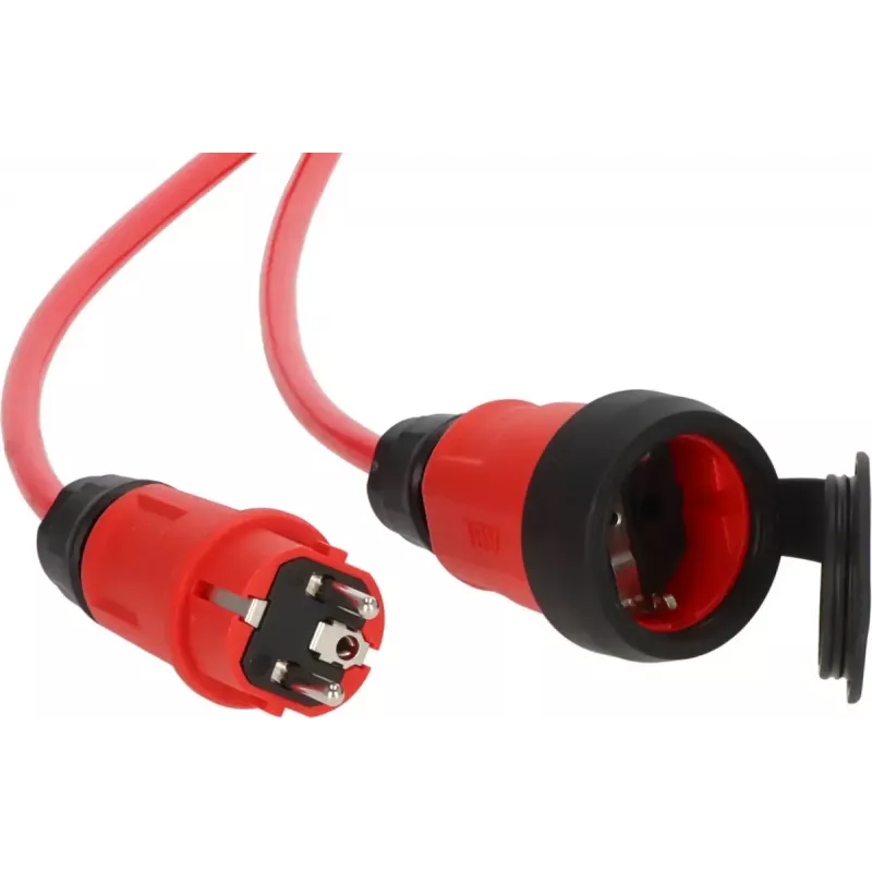 Extensão elétrica Brennenstuhl 9162100210 10 m 1 tomada AC exterior preto laranja