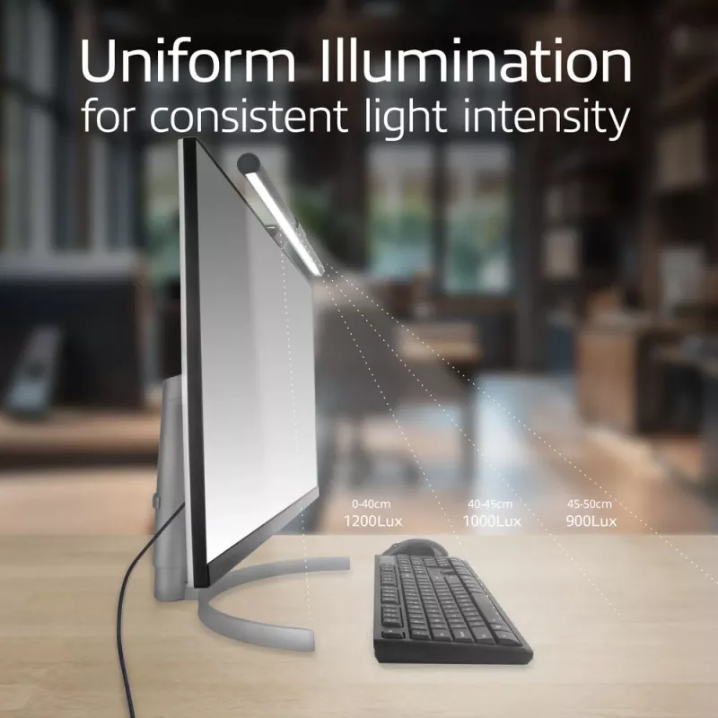 Barra de luz LED para monitor ACT AC8055 — luz de ecrã regulável alimentada por USB