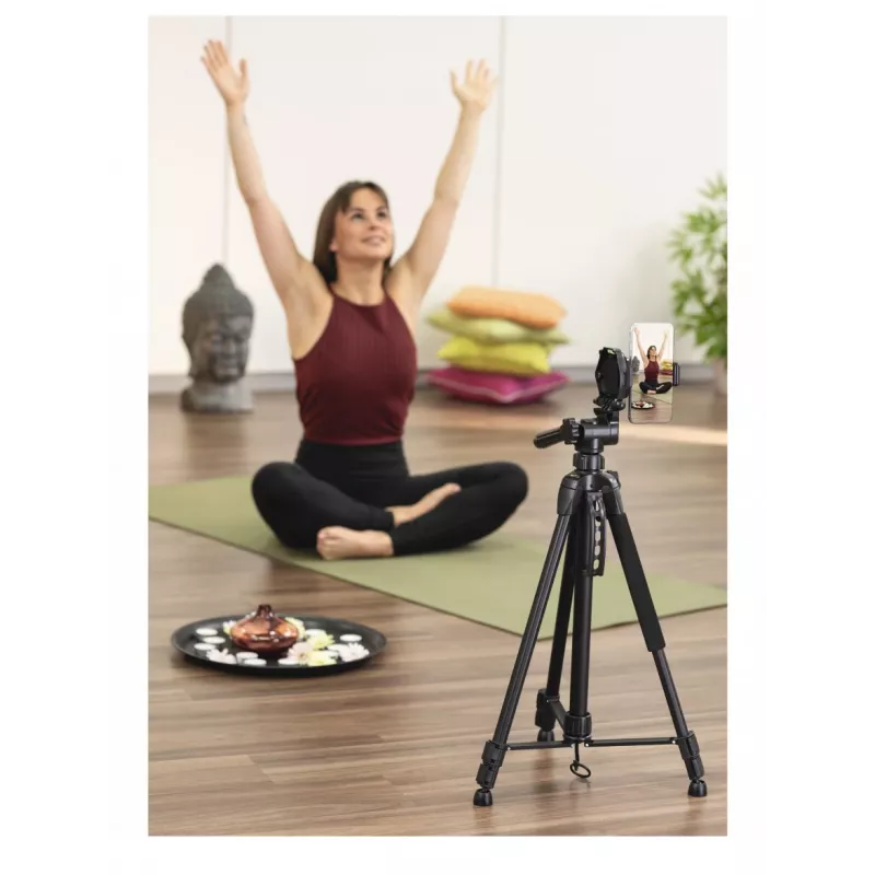 Tripé Hama Action Smart 153 3D para smartphone e câmara digital 3 pernas preto