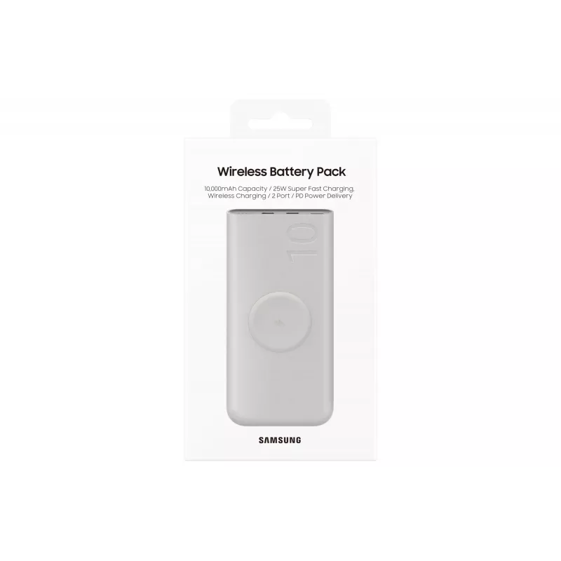 Powerbank portátil sem fios Samsung EB-U2510XUEGWW 10000 mAh com carregamento sem fios