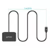Leitor de cartões de chip por contacto Manhattan USB-C com slot MicroSD, conector USB Type-C para interface de leitor por contacto e microSDXC, compatível com Windows, macOS e Linux, lê cartões SIM com adaptador, cabo de 1 m, preto, três anos de garantia