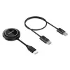 Kit de apresentação Manhattan 1080p Wireless HDMI Display, conjunto de 2 peças com recetor HDMI e dongle transmissor HDMI para transmissão sem fios de um sinal de vídeo de um portátil/tablet/smartphone para uma televisão HDMI ou projetor, preto