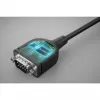 Cabo conversor Manhattan USB-C para série, 1 m, macho para macho, série/RS232/COM/DB9, chip Prolific PL2303GT, cabo preto, três anos de garantia