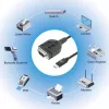 Cabo conversor Manhattan USB-C para série, 1 m, macho para macho, série/RS232/COM/DB9, chip Prolific PL2303GT, cabo preto, três anos de garantia