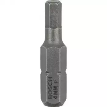 Bosch 2607001724 Ponta sextavada 4 mm, extra dura, C 6,3, 3 un.