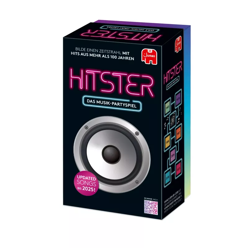 Jumbo Hitster (edição alemã), jogo de cartas, festa, 16 anos, 30 min, 30 min