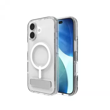 Capa ZAGG Crystal Palace Snap Kickstand para Apple iPhone 17, capa, Apple, iPhone 17, 16 cm (6,3 polegadas), transparente
