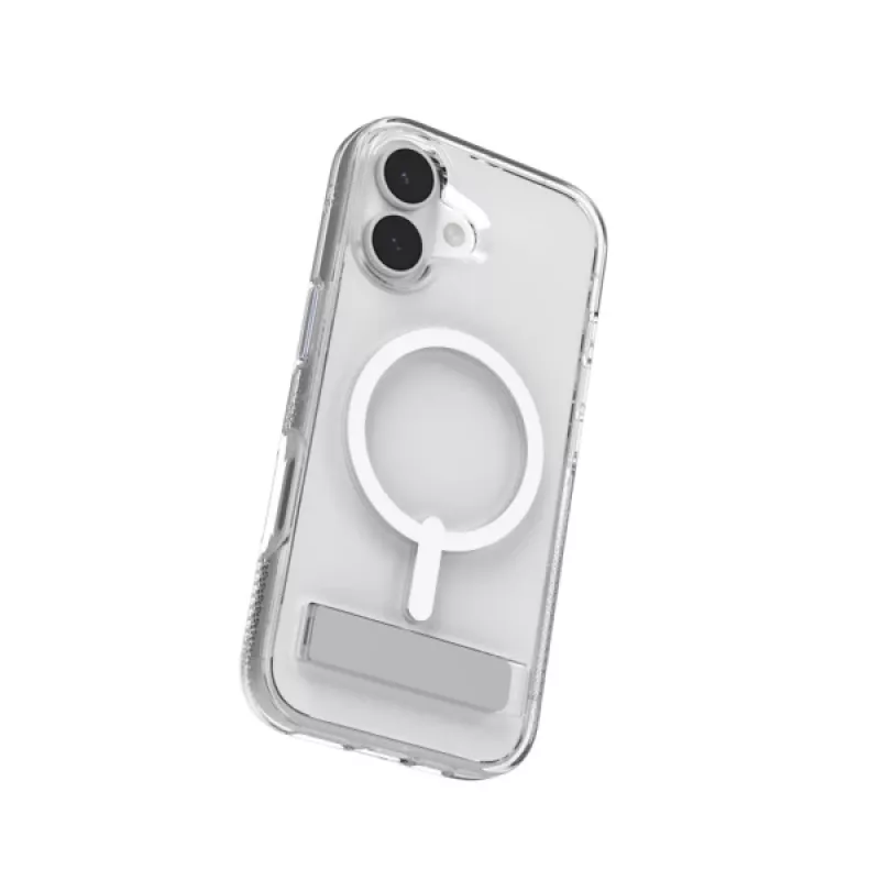 Capa ZAGG Crystal Palace Snap Kickstand para Apple iPhone 17, capa, Apple, iPhone 17, 16 cm (6,3 polegadas), transparente