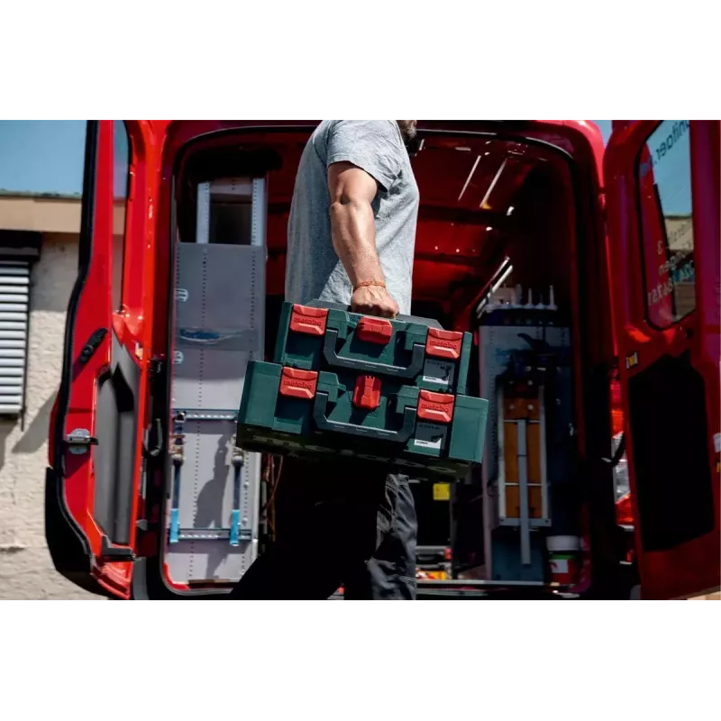 Mala de ferramentas Metabo 626889000 preta ABS 496x296x165 mm