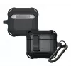 Capa de proteção para AirPods 4 LAUT ZENTRY — policarbonato + TPU, preto