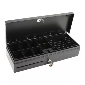 Gaveta de caixa registadora eletrónica Olympia HS-170 aço preto 460x170x100mm